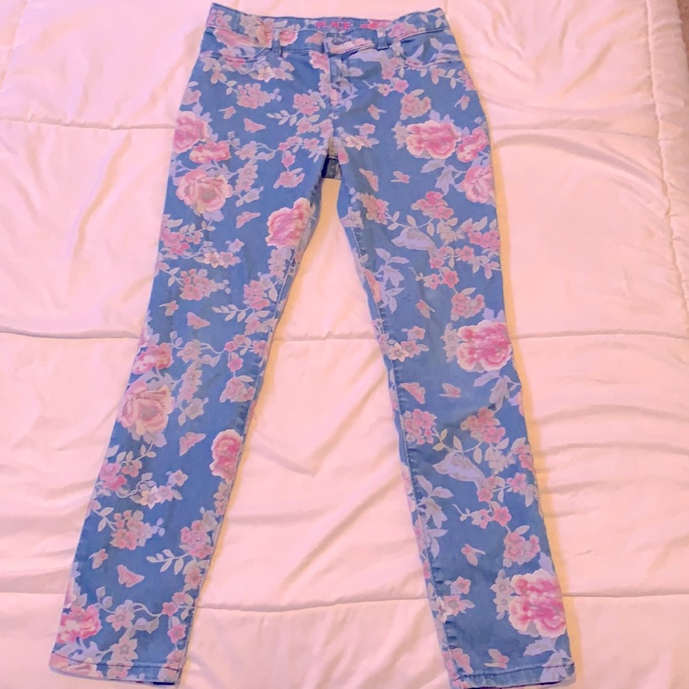 Flower jeans